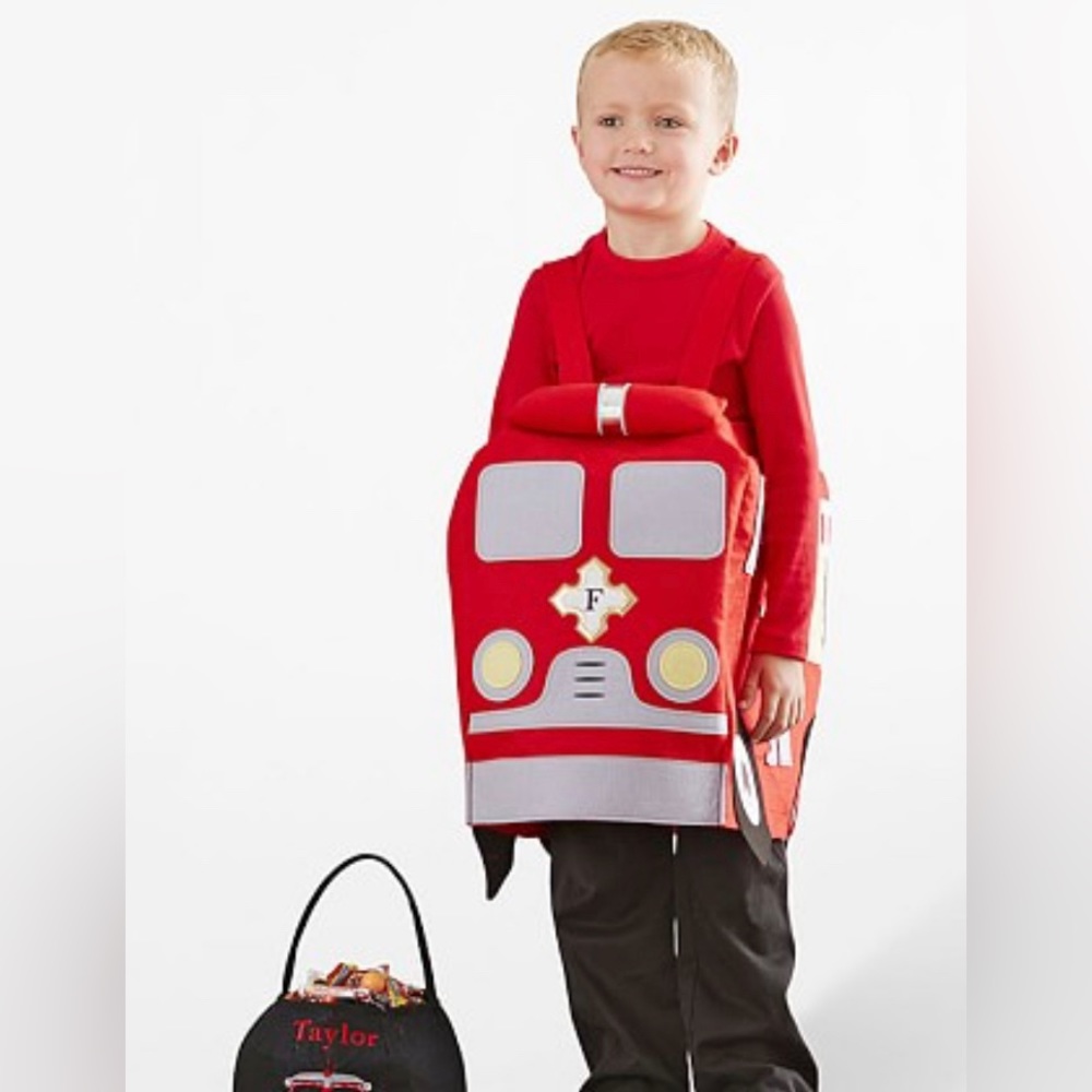Pottery Barn Kids Fire Truck Costume - size 4-6Y